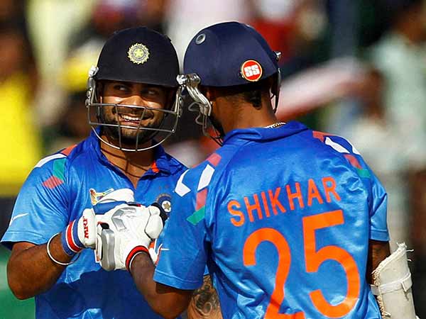 தவான், கோஹ்லி அசத்தல்