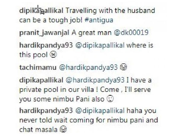 When Deepika Pallikal invited Hardik Pandya for house 
