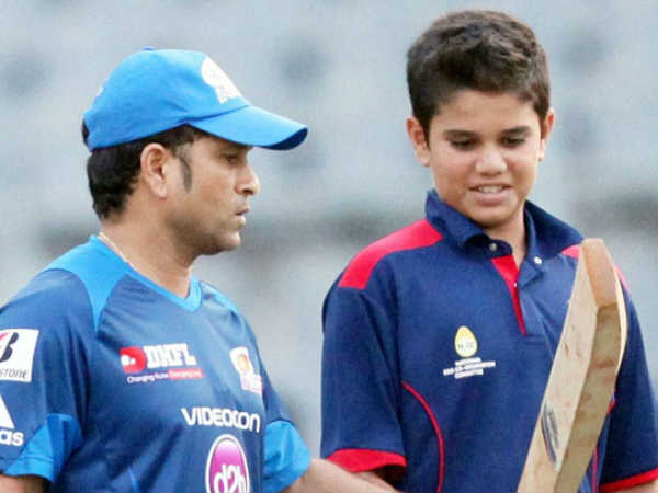  பயிற்சி செய்யும் அர்ஜூன் டெண்டுல்கர்