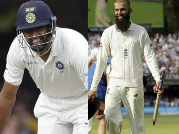 மொயீன் அலி - அஸ்வின் ஒப்பீடு மொயீன் அலி - அஸ்வின் ஒப்பீடு