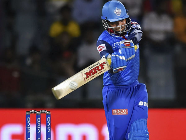 பிரித்வி ஆட்டமிழப்பு 