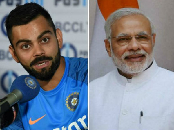 World cup 2019 : Captain Virat Kohli wishes PM Narendra Modi on his election victory World cup 2019 : Captain Virat Kohli wishes PM Narendra Modi on his election victory