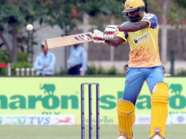 Dindigul dragons won by 40 runs against tuti patrios 