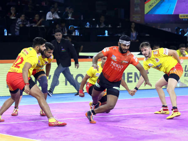 PKL 2019 : Telugu Titans vs UP Yoddha, U Mumba vs Gujarat Fortunegiants match results