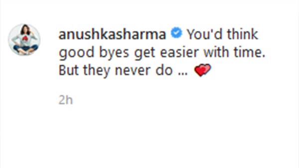 அனுஷ்கா சர்மா உருக்கம் 