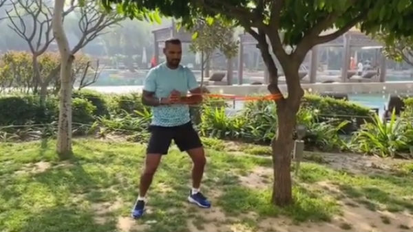 Chris Gayle works out wearing Superhero-like suit 