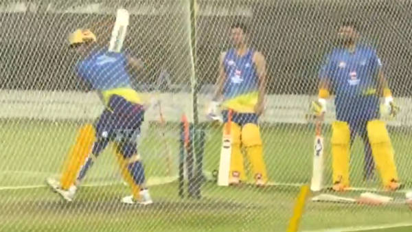 தோனி பயிற்சி 