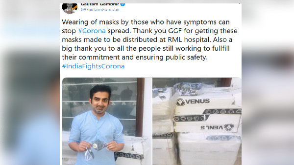 விழிப்புணர்வு பிரச்சாரத்தில் கம்பீர் 