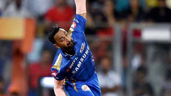 க்ருனால் பண்டியா நிலை