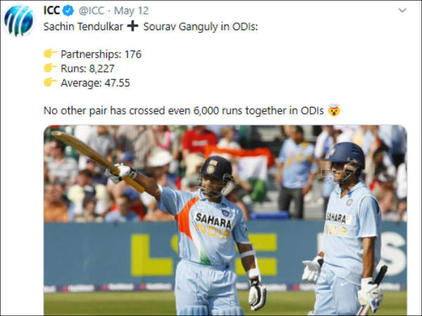 ஐசிசி டிவிட்டரில் பாராட்டு 