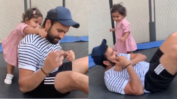 வீட்டில் முடங்கியுள்ள ரோகித் 