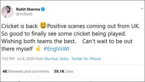 இங்கிலாந்து, மேற்கிந்திய தீவுகளுக்கு வாழ்த்து 