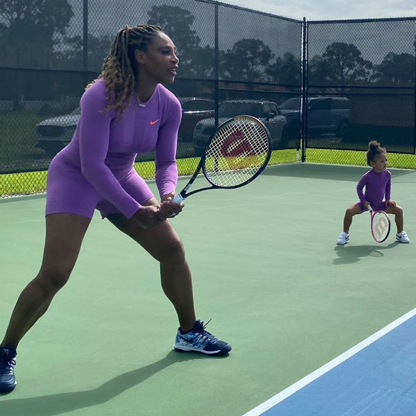 மகளுடன் செரீனா