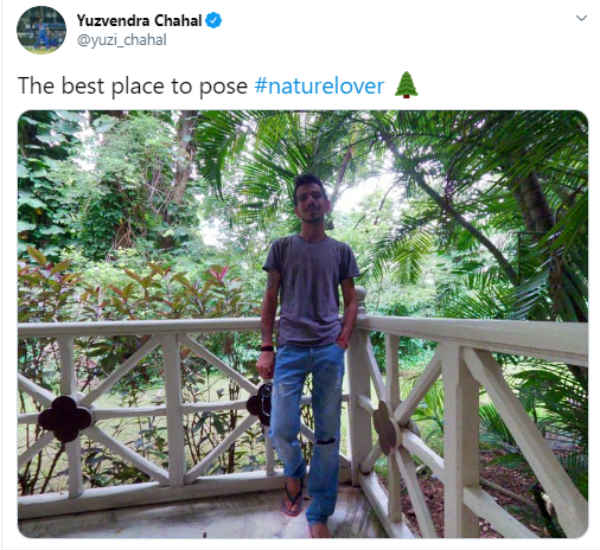 The Best Place To Pose: Yuzvendra Chahal Posts Picture in twitter 