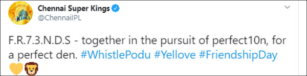 சிஎஸ்கே வீடியோ வெளியீடு 