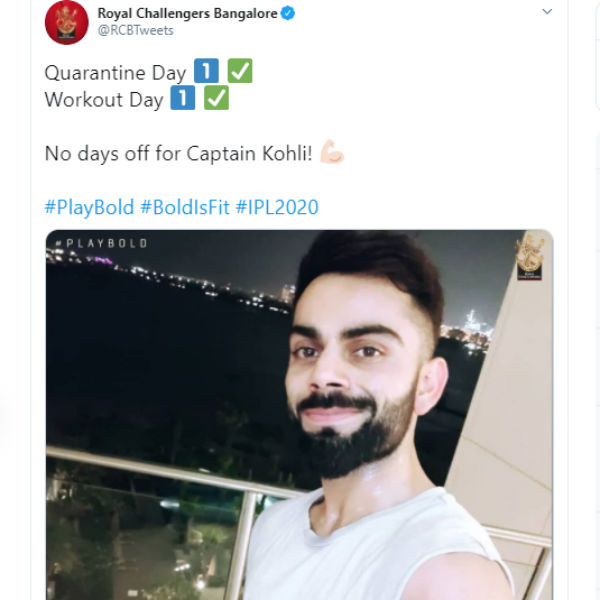 No Days Off: Virat Kohli Sweats It Out After Reaching Dubai 