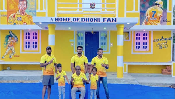 தோனி ரசிகரின் வீடு 