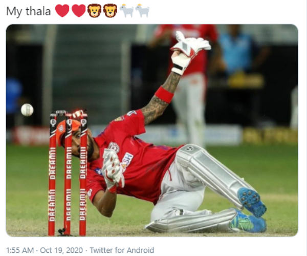 There is only one Thala -KL Rahul reply to Fans Reaction 