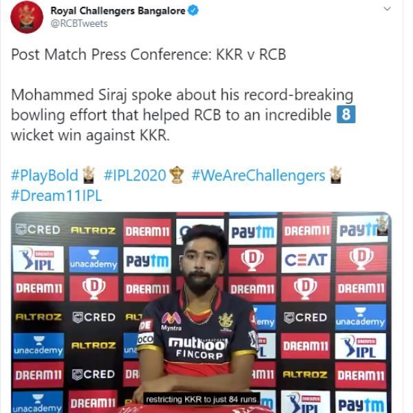 சிராஜ் சாதனை 