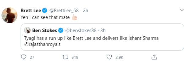 ஆமோதித்த பிரெட் லீ