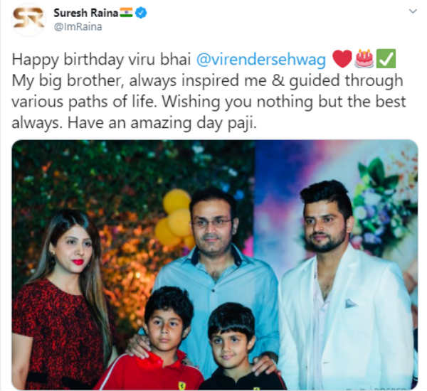 சுரேஷ் ரெய்னா புகழ்ச்சி 