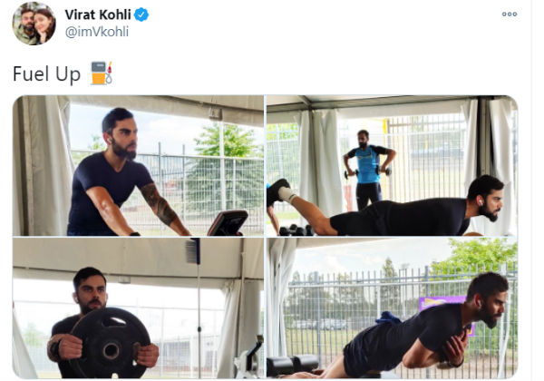 Virat Kohli fuels up his preparation ahead of limited-overs series 