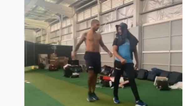 Shikhar Dhawan With Prithvi Shaw Performs On Old Bollywood Hit Song 