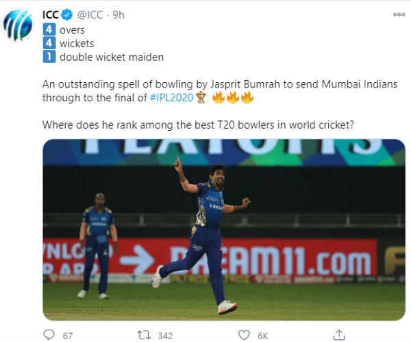 ஐபிஎல் டிவிட்டரில் வாழ்த்து 