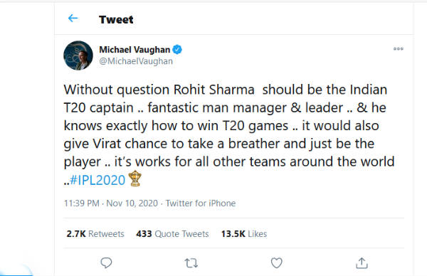 மும்பை இந்தியன்ஸ் வெற்றிபெறும் 