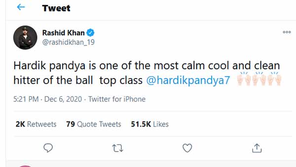 Hard working and Skilful -Rashid Khan on Natarajan 