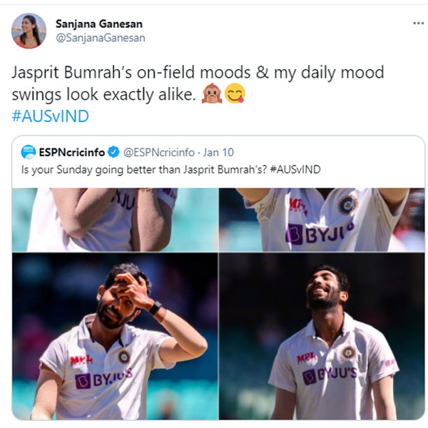 விடுப்பில் சஞ்சனா 