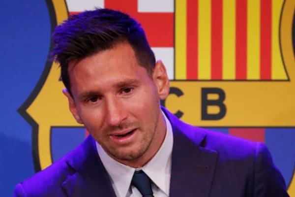 கண் கலங்கிய மெஸ்ஸி 