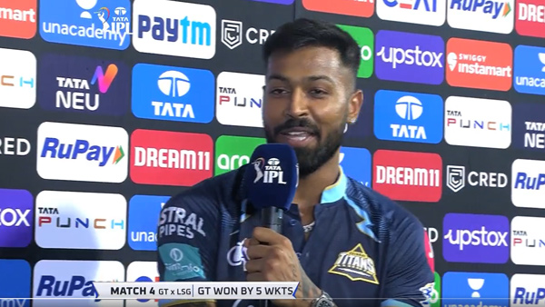 ஹர்திக்கின் பேச்சு