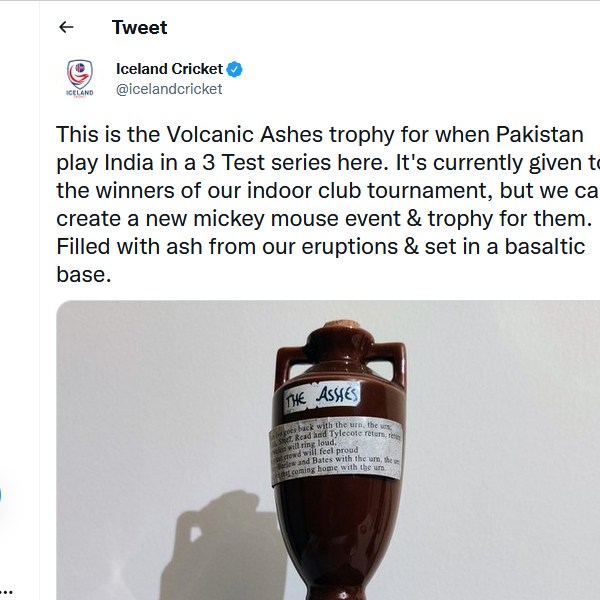 ஐஸ்லாந்து ட்வீட் 