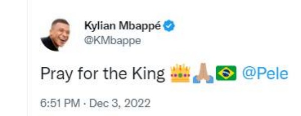 எம்பாப்பே ட்வீட் 