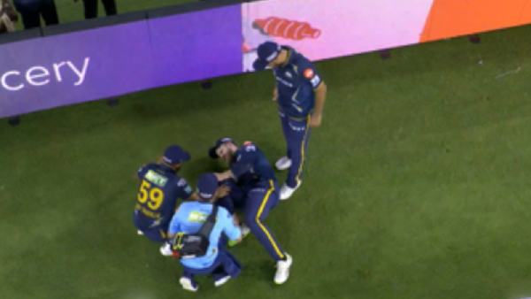 Gujarat titans star Player Kane williamson injured his leg while fielding 