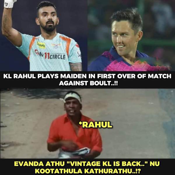 Fans Bashing KL Rahul and riyan parag with no mercy by creating memes