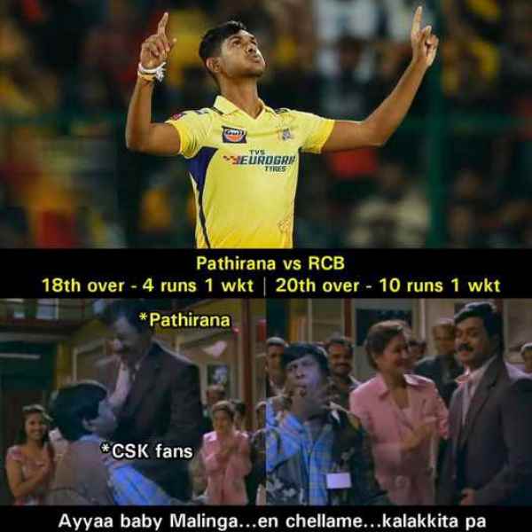 IPL 2023: Best tamil Memes from social media after chennai beat rcb by 8 Runs 