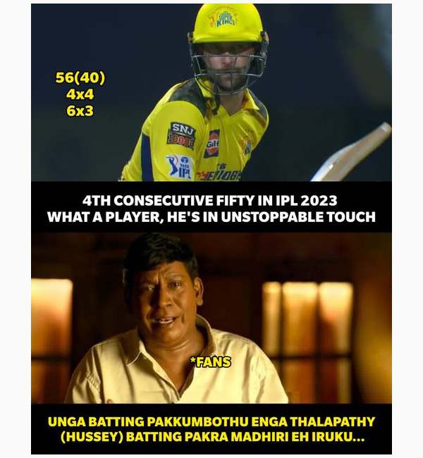 IPL 2023: Stunning memes of CSK fans, after set a target of 236 runs for KKR 