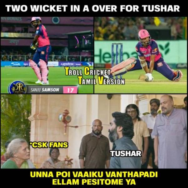 IPL 2023: Stunning Memes from Social media after RR beat CSK by 32 runs 