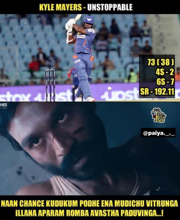 Memes trending in Social Media after the Delhi vs Lucknow match in IPL 2023 