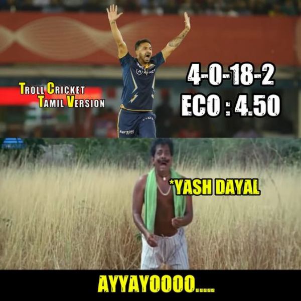 Fans created stunning memes after Gujarat Beat Punjab by 6 wickets in IPL 2023 