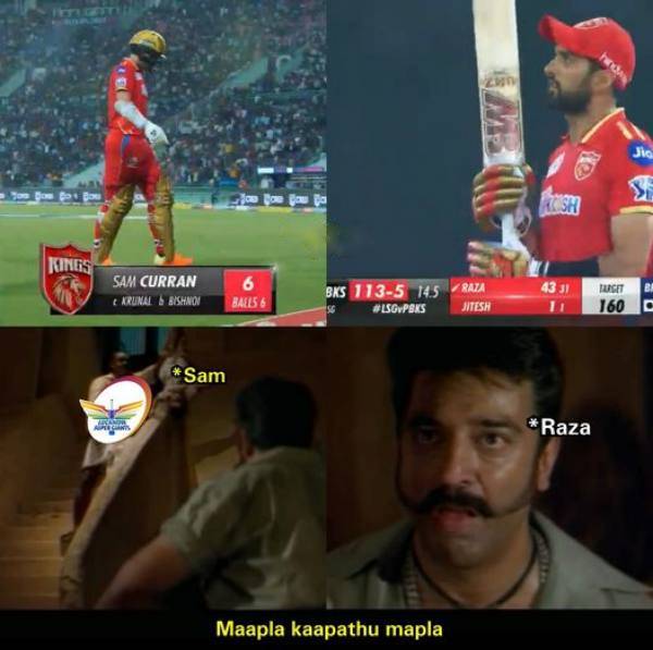 IPL 2023: Stunning memes of Punjab defeat Lucknow by 2 Wickets 