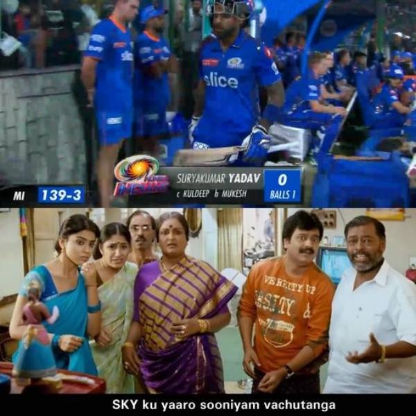 Fans created some Stunning memes after Mumbai beat Delhi in the last match of the ball in IPL 2023 