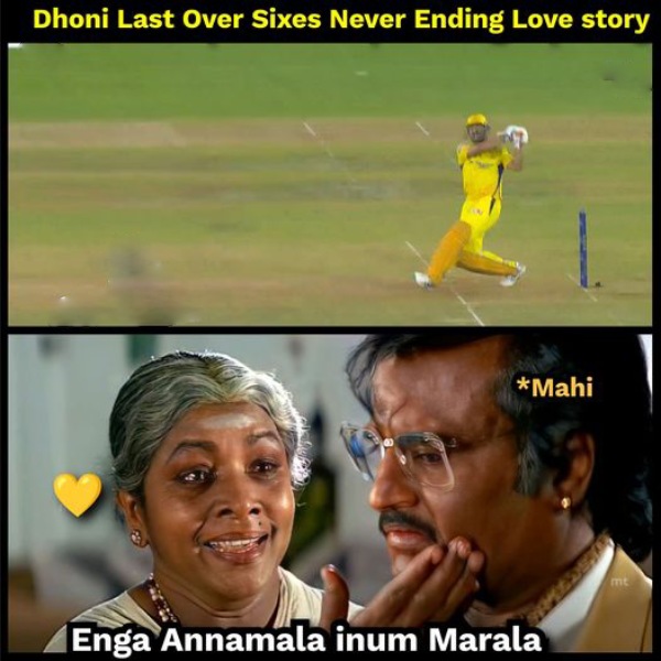 Supporting stunning CSK Memes trending on social media after their match against Gujarat in IPL 2023 