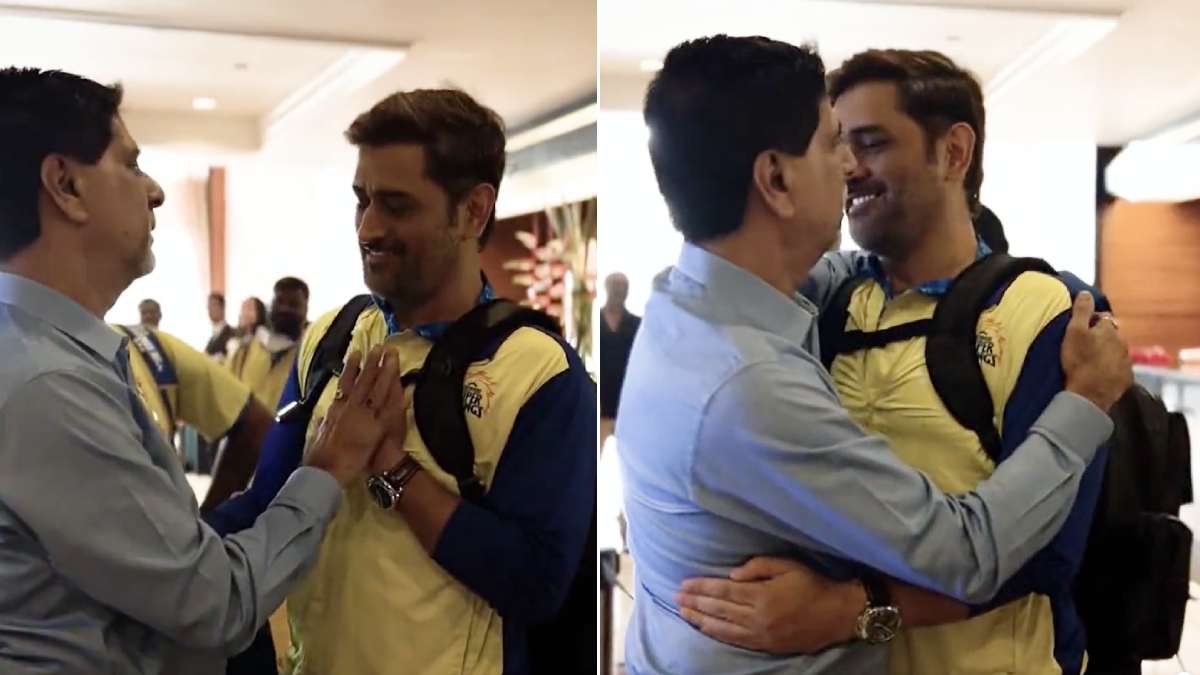 IPL - K Srikanth heartfelt gesture and bleesing to MS Dhoni