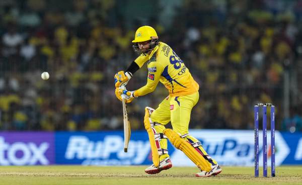 IPL -Rahane Humungous six Powers csk fight back after Ruturaj downfall 