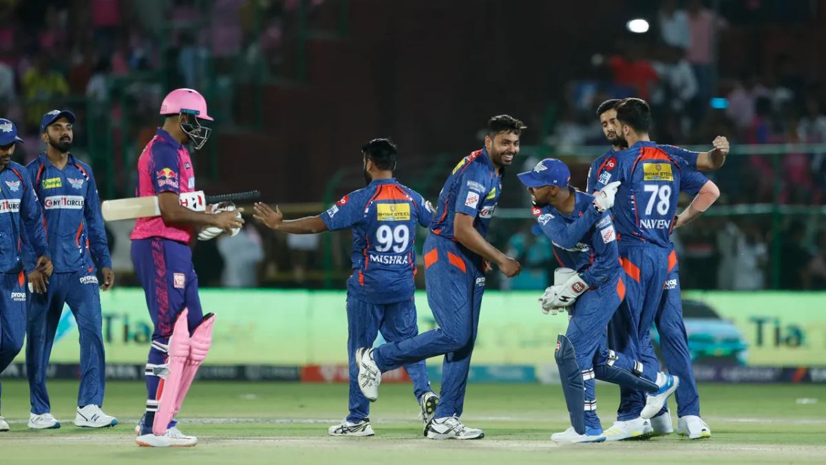 Lucknow Made a strong come back as they beat RR by 10 runs 