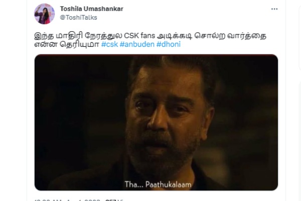 Supporting stunning CSK Memes trending on social media after their match against Gujarat in IPL 2023 