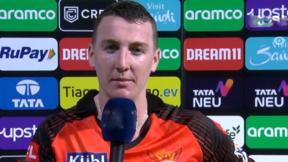 SRH Player Harry brook family members left the stadium midway 